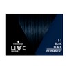Schwarzkopf LIVE Colour Permanent Hair Colour 1.1 Blue Black