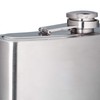 Relaxdays Flachmann XXL aus Edelstahl, Riesen Flachmann mit 1,8l Fassungsvolumen,