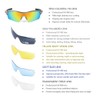 Sports Sunglasses Cycling Glasses Sports Glasses with UV400 5 Interchangeable