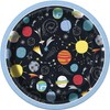 Galactic Outer Space Round Dessert Plates (17cm) - Vibrant Multicolor