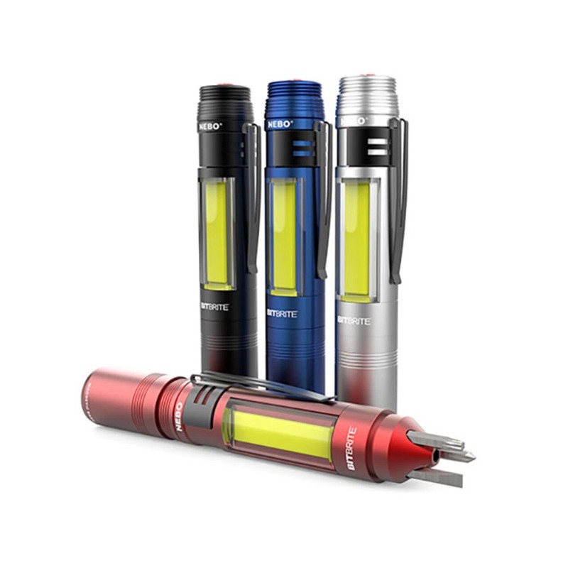 NEBO BitBright Flashlight 40 Lumen & 10 Lumen Modes, Black