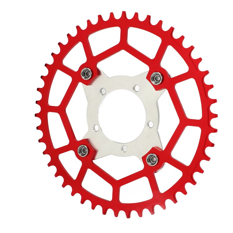 2pcs 104BCD Chainring Adapter Tooth Plate Aluminum Alloy 46T Mid