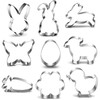 Easter Cookie Cutter Set of 9 Rabbit Egg Flower Butterfly