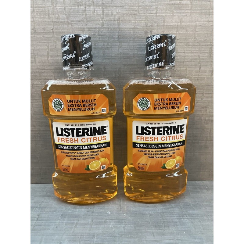 Listerine Ultraclean Fresh Citrus Mouthwash 16 oz. Pack Of 2