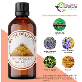 Balme des Mayas® – Shampoo Mayas – für gereiztes, problematisches oder juckendes Kopfleder – 100 % natürliche Zusammensetzung – 250 ml