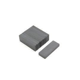FIRST4MAGNETS FE50195-10 Magnets 50 x 19 x 5 mm Thick Y30BH Ferrite Magnet, 1.5 kg Pull Force, Grey, 50 mm x 19 mm x 5 mm