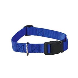 Zack & Zoey Blue Dog Collar Bulk LOT Packs 4 Sizes Nylon Litter Band Puppy Rescue Shelter(Large - 18 to 26 Inch 8 Collars)