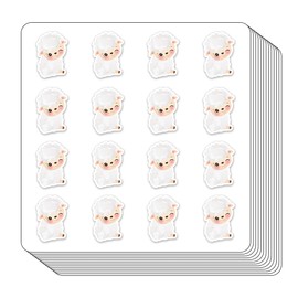 Cute Sheep Lamb Planner Stickers, 0.5in Monthly Scrapbooking Kids DIY Arts Crafting 208-Pack