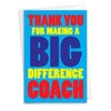 NobleWorks - 1 Thank You Greeting Card (Team, Sport) with