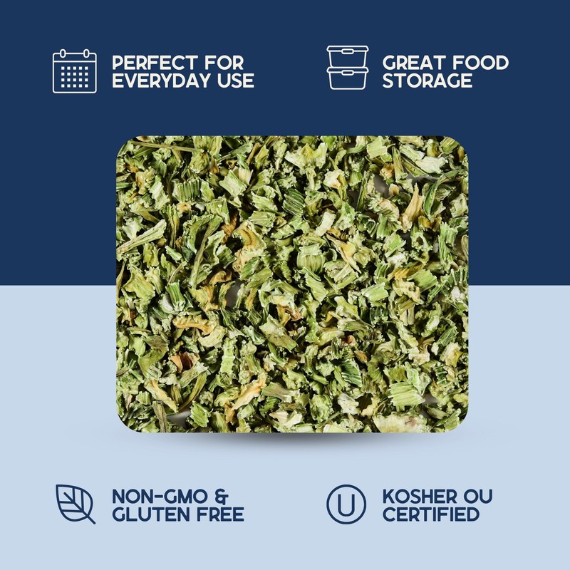 Harmony House Dehydrated Celery, Crosscut – Dried Vegetables For Cooking,