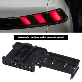 eMagTech Set of 2 Rear Lights Repair Plug Set with Clamps Compatible with Peugeot Compatible with Citroen Car Lamp Socket 12 V