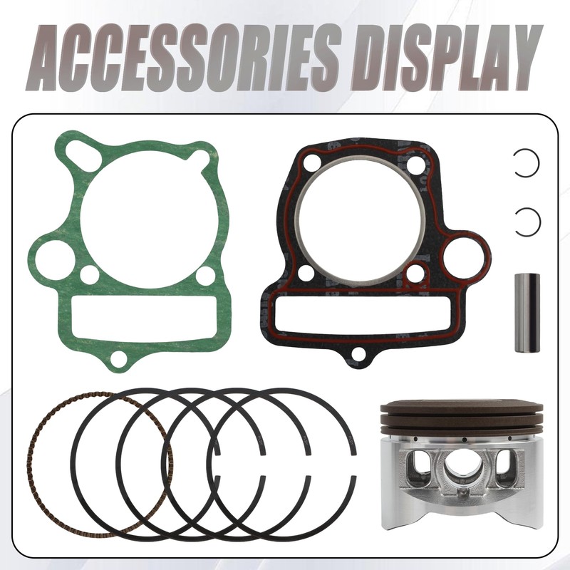 PowerMotor Motorcycle Cylinder Kit 56mm Bore Cylinder Replacement for YinXiang