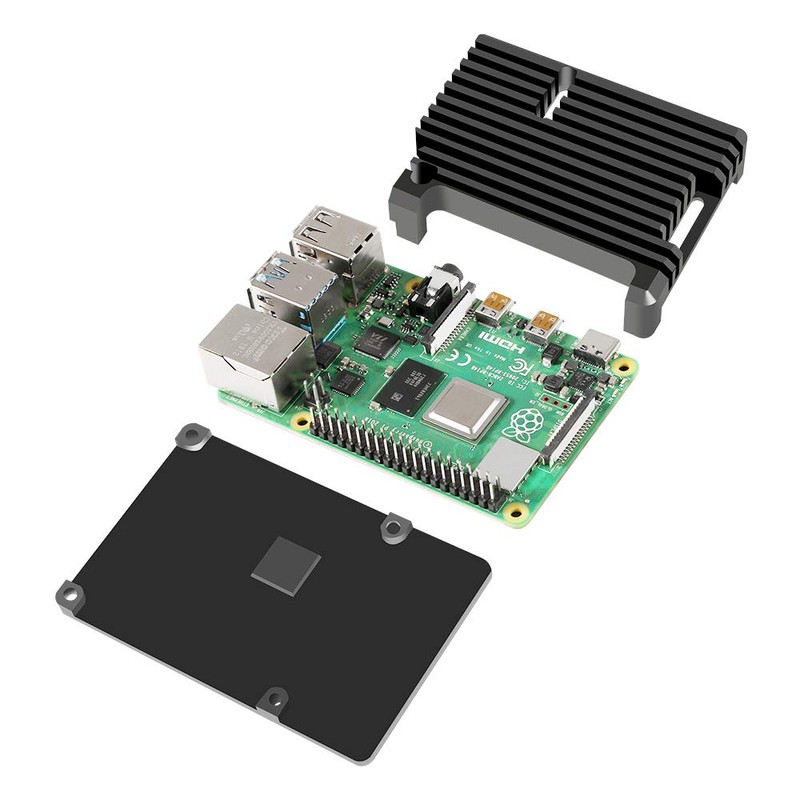 Dorhea for Raspberry Pi 4 B Heavy Metal Case, Raspberry