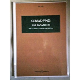 Five Bagatelles: HPS 1450. op. 23a. clarinet and string orchestra. Partition d'étude.