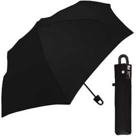 Folding Umbrella, Sun Umbrella, For Both Rain and Shine, 23.6 inches (60 cm), Men's, Lightweight, Compact, Portable, Convenient, Carabiner, Hook, 23.6 inches (60 cm), Black, Back Coat, UV99.9, Heat