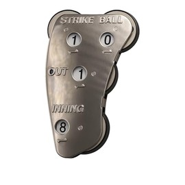 Markwort Stainless Steel 4-Dial Raised Letter Umpire Indicator, Silver