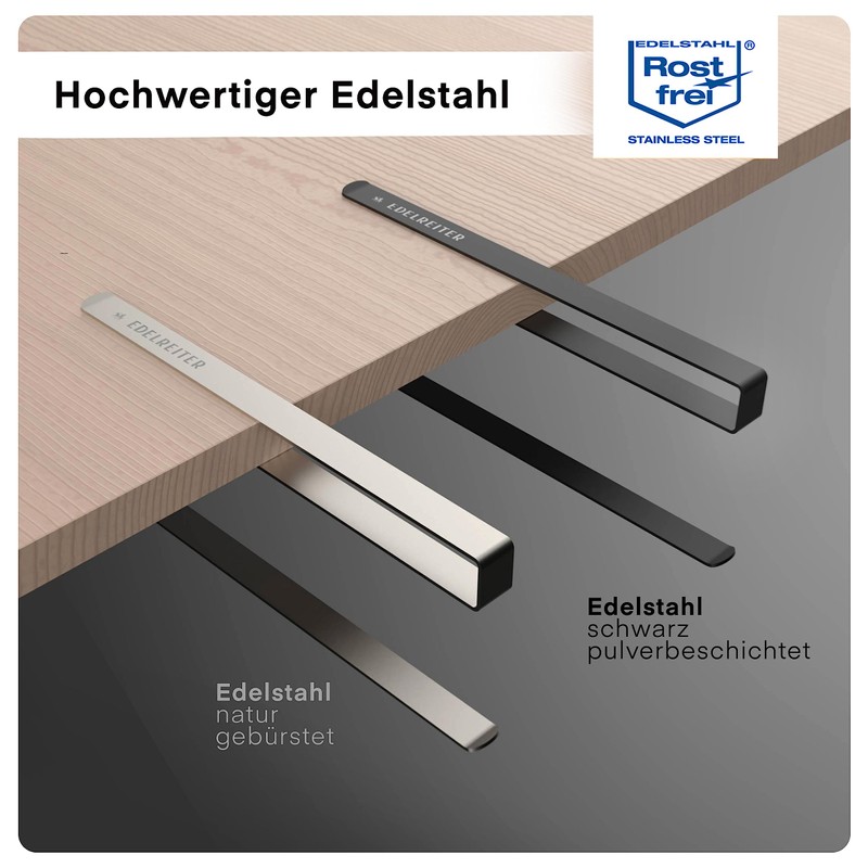 EDELREITER® ZEWA Kitchen Roll Holder without Drilling, High-Quality Stainless Steel