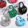4 Pack Combination Locks Luggage Locks Padlock 3 Digit Combination