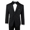 Black n Bianco Conjunto moderno de esmoquin para niño, Negro,
