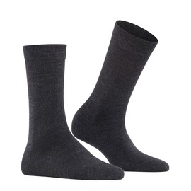 Falke Soft Merino Virgin Wool Cotton Socks, Warm and Thick Women’s Plain, Reinforced Socks for Cold Days, Breathable, Black/Blue/Many Other Colours, 1 Pair EU Size 35-42 - 41-42