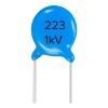 Tecneu 100 Piezas Capacitores Cerámicos 22nF 1kV 223 Azul PCB