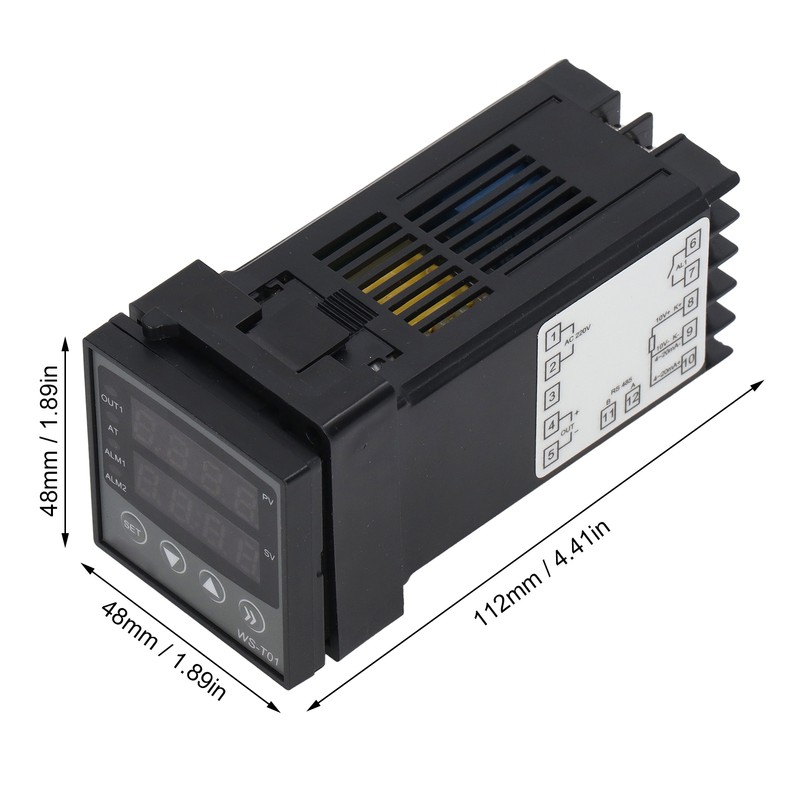 PID Temperature Controller Dual Display Multifunctional Intelligent PID Control Thermostat