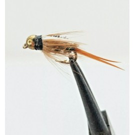 TrouserTrout Handcrafted New Zealand Fishing “Bead Head Prince” Nymph #14 Hook