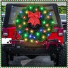 Daifunli Christmas Car Wreath Spare Tire Decoration LED Spare Tire