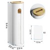 IWNTWY Cotton Pad Holder, Wall Mounted Cotton Rounds Holder Dispenser