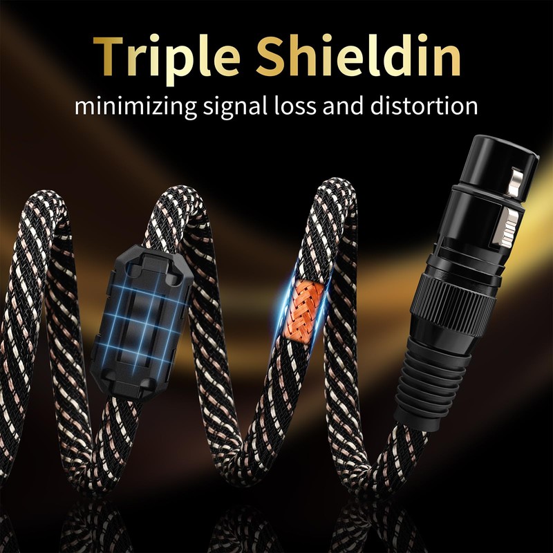 YYTCG RCA to XLR Cable 1.64FT, 2-Pack Male RCA to