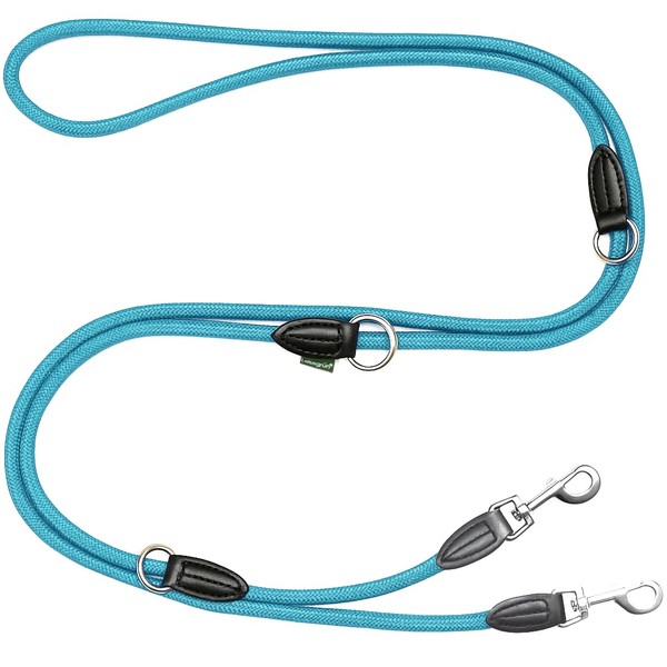 Leisegrün Adjustable Dog Lead 3 m - Robust Nylon Double