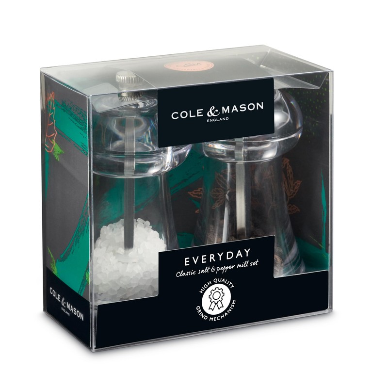 Cole & Mason Everyday Gift Set Salt and Pepper Grinders,