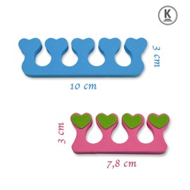 K-Pro Toe Separators & Finger Separators Set - 8 Pieces Soft Foam Spacers for Fingers and Toenails - Ideal for Painting, Manicure, Pedicure & Nail Art - Flexible & Reusable