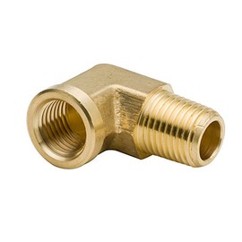 Legines Legines 90 Degree Brass Street Elbow 1/2" NPT Male x 1/2" NPT Female Forged Pipe Fitting (Pack of 2)