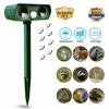 Unbranded 2 Pack Solar Ultrasonic Animal Repellent Dog Cat Skunk