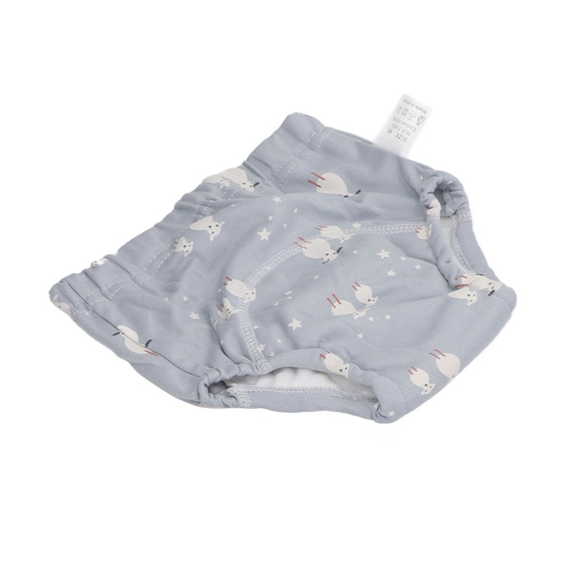 3pcs Baby Absorbent Training Pants Reusable Washable 6 Layers Gauze