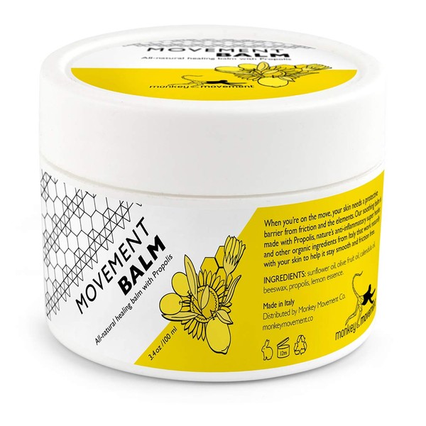 Anti-Chafe Skin Healing Cream: All Natural Chafing Itch Relief Balm with Propolis - Sweat Resistant for Eczema and Irritated Skin
