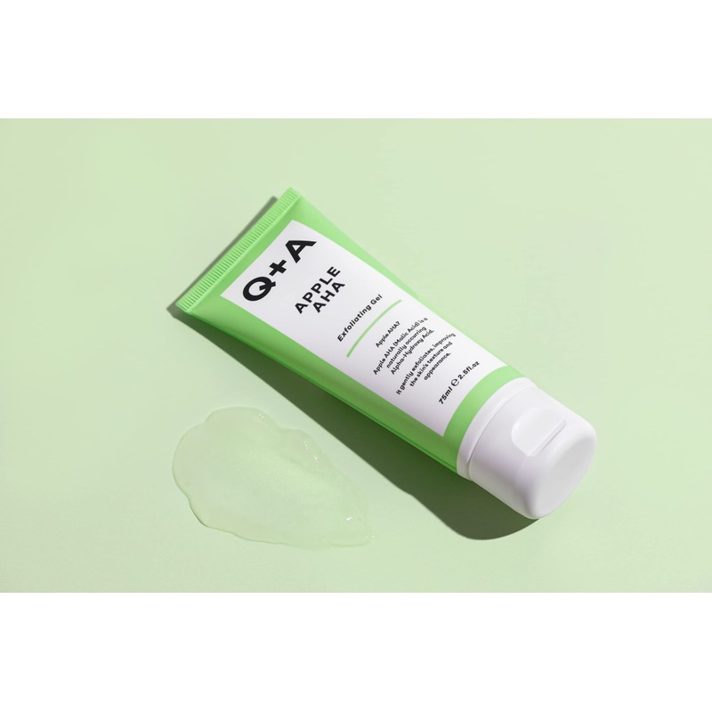 Q+A Apple AHA Exfoliating Gel, naturally occurring Malic and Lactic