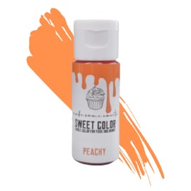 MakeSomeSweets Vegane Lebensmittelfarbe Dekoration - PEACHY - Hochkonzentrierte Speisefarbe auf Gelbasis, Palmölfrei - 28g