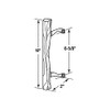 Prime-Line C 1192 6-5/8 In. Sliding Door Wood Pull Black