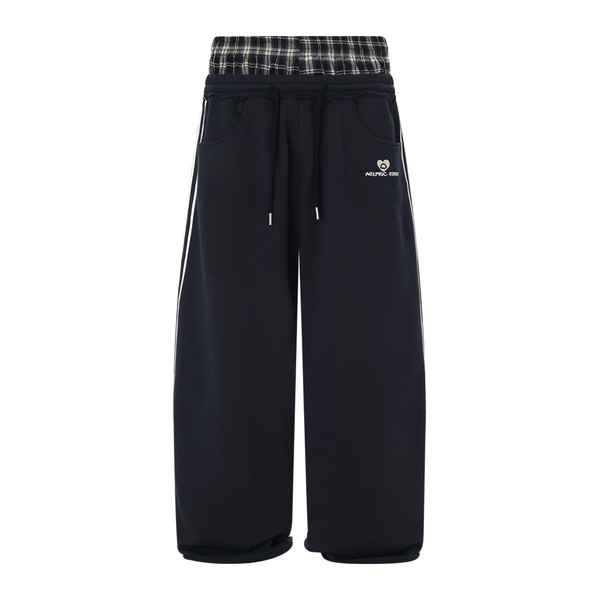 Aelfric Eden Baggy Wide Leg Sweatpants for Women Plaid Patchwork