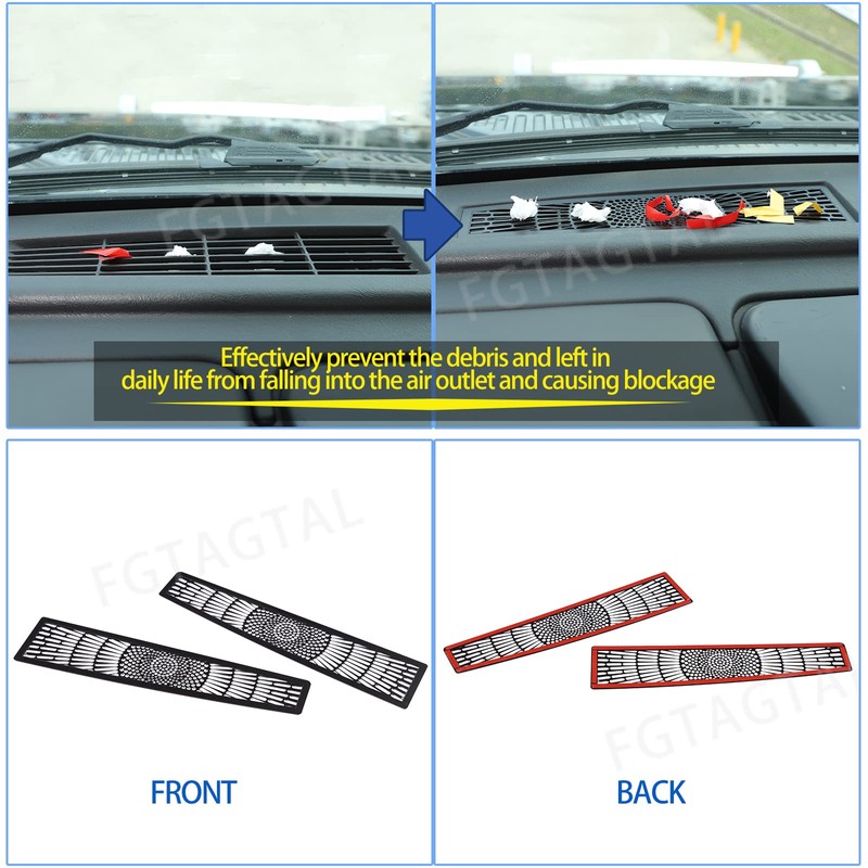 Fgtagtal Dashboard Air Vent Grill Panel Cover Fit for Hummer