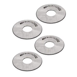 LDEXIN 4pcs 40mm/ 1.6" Dia HSS 72 Teeth Slitting Saw Cutte rCircular Slitting Wheel Cutting Tool Disc 13mm/ 0.5" Bore Dia 1mm/ 0.04" Thickness