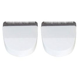 2 Pack #2068-300 Professional Snap On Clipper/Trimmer White Blade and 4 Pack Attachment Comb Cutting Guides for Wahl Peanut Hair Clipper 8685, 8655, 8663, 8685-1701