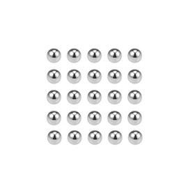 sourcing map 25 pieces precision balls 3/8 inch fixed chrome steel G10 for ball bearing key ring wheel