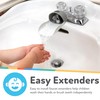 Nuby 2-in-1 Faucet Extenders for Toddlers - 2 Pack -