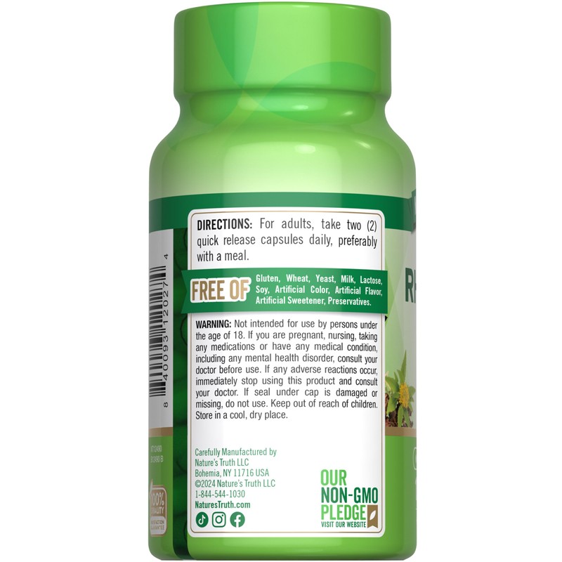 Nature's Truth Rhodiola Rosea | 2000mg | 120 Capsules |