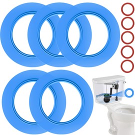 Flush Valve Seal for American Standard & Eljer Toilets, 5 Pcs Toilet Tank Parts Leak-Proof Upgraded Silicone Replacement for 7301111-0070A, for Champion 4 & Titan 4 Models with O Rings