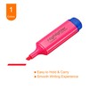 PATIKIL Highlighter Pen, 4 Pack Water Based Broad Tip Writing