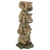 Design Toscano NG33769 Hear-No, See-No, Speak-No Evil Stacked Elephants Collectible